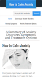 Mobile Screenshot of howtocalmanxiety.com